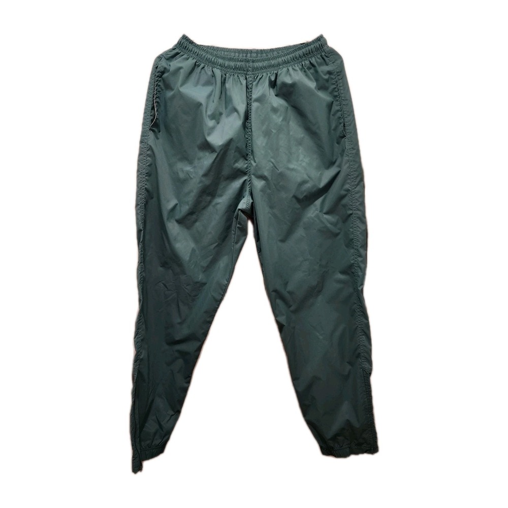Vintage Nike Running Pants Waterproof Teal Womens Sz Large Pockets, Leg Zippers